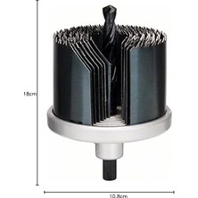 Ozcmax Professional Delik Açma Testeresi Seti, Yeşil, 7 Adet