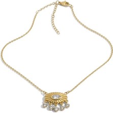 Paun Store 14K Altın Kaplama Göz Kolye