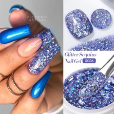Born Pretty Lily Cute Glitter Sequins Gel/pullu Simli Kalıcı Jel OJE(GG06)-7ML