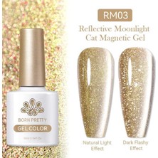 Born Pretty Moonlight Reflective Cat Magnetic Gel/ay Işıltısı Reflective Kedi Gözü Kalıcı OJE(RM03)-10ML