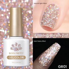Born Pretty Reflective Glitter/ışıltılı Yansımalı Kalıcı OJE(GR01)-10ML