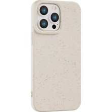Fenza iPhone 13 Pro Max Uyumlu Darbeye Dayanıklı Silikon Telefon Kılıfı Mat Beyaz Renkli