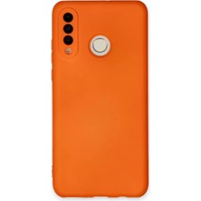Prativas P30 Lite Kılıf Nano Içi Kadife Silikon - Turuncu