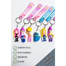 Lynare Kpop Demon Hunters Chibi Anahtarlık ve Çanta Süsü (Rumi Mira Zoey Derpy Tiger Keychain)  6 Adet