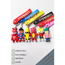 Lynare Stumble Guys 3D Silikon Anahtarlık ve Çanta Süsü
