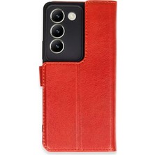 Prativas V30 Lite 4g Kılıf S Kapaklı Kılıf - Kırmızı