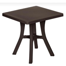 Yognetic Rattan Desenli Kare Bahçe & Balkon Masası – 70X70 cm
