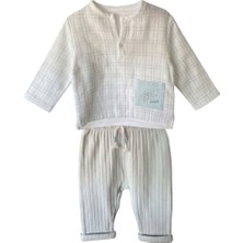 Bistyle 2li Takım Müslin Turttelly Cool Mint-Ekru