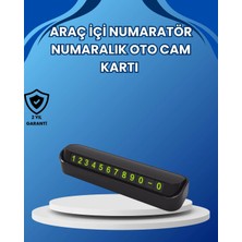 Fosforlu Araç Içi Park Numaratörü – Gece Görünümlü Şık Çözüm