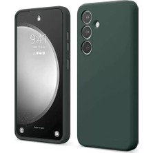 Prativas Galaxy S24 Fe Kılıf First Silikon - Koyu Yeşil