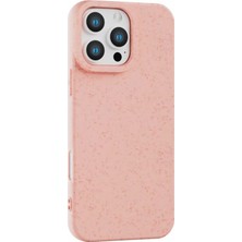 Fenza iPhone 15 Pro Max Için Darbeye Dayanıklı Silikon Telefon Kılıfı Pembe Renkli