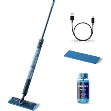 Nuvvo Philips Oneup 5000 Serisi Elektrikli Mop, Kablosuz, Bakterilere Karşı %99,9 Etkili, 360 Derece Başlık ile Zahmetsiz Kullanım, (XV5113/01)