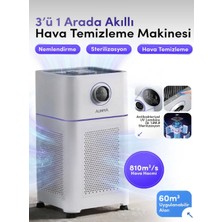 Auhma ARP-003 3'ü 1 Arada Akıllı Hava Temizleme Cihazı, Sterilizasyon ve Nemlendirme Makinesi
