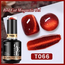 Born Pretty Red Cat Eye Gel/kırmızı Kedi Gözü Kalıcı OJE(T066)-15ML