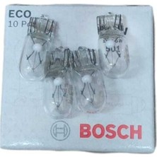 Bosch 12V 5W Dipsiz Park Plaka Gösterge Ampülü 10 Lü Paket