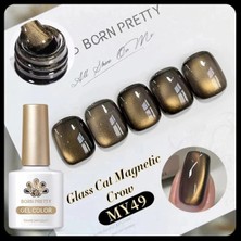 Born Pretty Black Water Light Cat Magnetic Gel/bronz Gold Yansımalı Kedi Gözü Kalıcı OJE-10ML