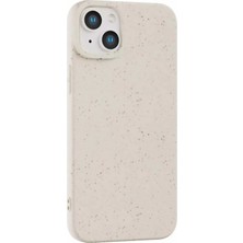 Fenza iPhone 15 Uyumlu Darbeye Dayanıklı Silikon Telefon Kılıfı Mat Beyaz Renkli
