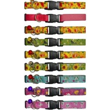 Calperia Desenli Zilli Kedi Tasması