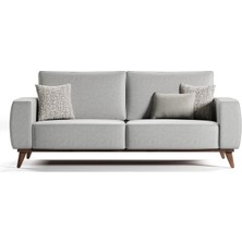 Alfemo Eternity Üçlü Koltuk-Açık Gri