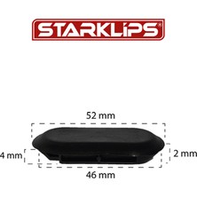 Marşpiyel Tapası 7703074610, Clio3, Megane 2/3, Fluence, Talisman, Laguna 2, Logan Için 5 Adet