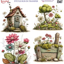 İstanbul Hobi Ütü ile Rub On Transfer Kağıdı 30X30CM RB-336