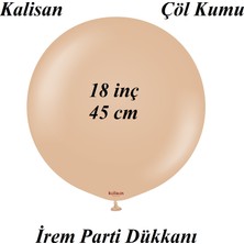 İrem Parti Dükkanı Kalisan Retro Çöl Kumu Latex Balon 2 Adet 18 Inç 45 cm
