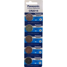 Rivera Tech Rvrthc Panasonic CR2016 3V Lityum Düğme Pil 5’li Kartela 5 Adet