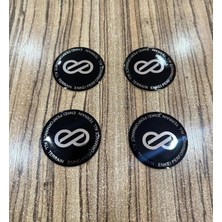 OEM Enkei Logolu Jant Göbeği Arması Sticker 56 mm 4 Adet
