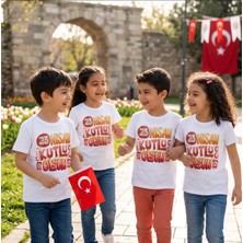 Durak Reklam 23 Nisan Çocuk Bayramı Tshirt tasarımları Ütüyle Yapışan DTF Tekstil Baskısı