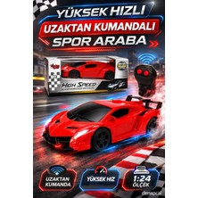 Denapcal Uzaktan Kumandalı Spor Araba 1:24 Ölçek Ileri Geri Pilli Oyuncak Araba