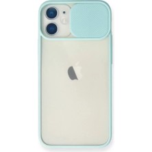Prativas Iphone 11 Kılıf Palm Buzlu Kamera Sürgülü Silikon - Turkuaz