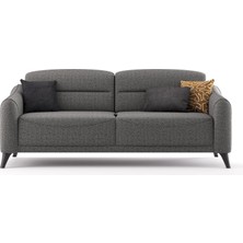 Alfemo Mira  Sandıksız Üçlü Koltuk-Antrasit