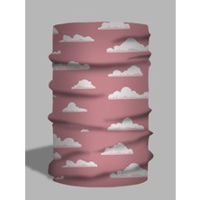 Luma Bulut Desenli Pembe Boyunluk | Buff
