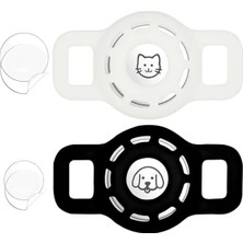 Calperia Hava Etiketli Kedi Tasma Kılıfı - 2'li Paket, Silikon Su Geçirmez