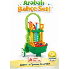 SAYICI Kids Arabalı Bahçe Seti Oyuncak – Çocuk El Arabası, Kürek Tırmık Seti, Yerli Üretim Geliştirici Oyun