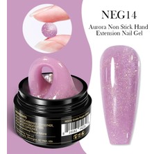 Born Pretty Non Stick Hand Extension Gel/simli Eflatun Pembe Hamur JEL(NEG14)-15ML