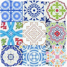 Nishev.com Evini Sev Bambu Mandala Otantik Nihale – 17X17 cm Premium Masa Koruyucu
