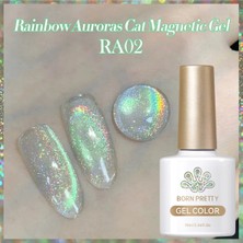 Born Pretty Rainbow Aurora Cat Magnetic Gel/aurora Gökkuşağı Kedi Gözü Kalıcı OJE(RA02)-10ML