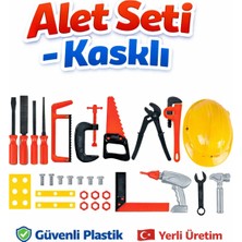 SAYICI Kids Güvenli Hammadde Alet Seti Çocuk Oyuncak – 29 Parça Tamir Seti, Matkaplı, Yerli Üretim Eğitici Oyun