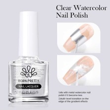 Born Pretty Clear Watercolor Nail Polish/şeffaf Su Bazlı Nail Art MÜREKKEBI-10ML
