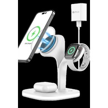 Marsilyan YM-UD22 Kablosuz Şarj Masaüstü Set - Beyaz