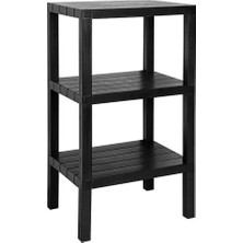 Esranın Dünyası 3 Katlı Köşe Rafı | Banyo, Mutfak ve Kiler Için Pratik Organizer | 38X29X74 cm