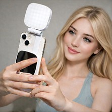 Peach Tec Peachtec Peachtech Auralight Magsafe Uyumlu Aynalı LED Selfie Işığı – 3000K-6500K Ayarlanabilir Işık