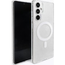 Fenza Samsung Galaxy S26 Uyumlu Kamera Korumalı Magsafe Wireless Şarj Özellikli Lüks Şeffaf Silikon Telefo