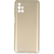 Prativas Galaxy M51 Kılıf First Silikon - Gold