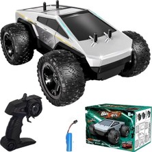 Oyunsal Tesla Cybertruck 2.4 Ghz - 20 Km/s - 4 Amortisörlü - Işıklı Şarjlı Uzaktan Kumandalı Off-Road Araba