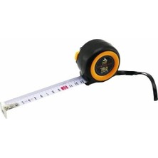 Calperia Otomatik Tuşlu Paslanmaz Şerit Metre, 5m x 33 Ft