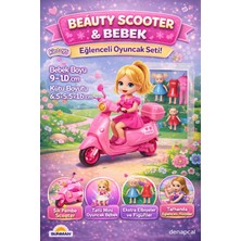 Denapcal Bebek Scooter Seti Scooterlı Bebek Oyuncak Seti Aksesuarlı 3 Yaş+