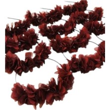 Karakız Nedime Tacı Bordo Lazer Çiçekli 10'lu Paket