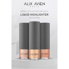 Ozcmax Pembe Işıltılı Likit Aydınlatıcı - Liquid Highlighter 101 Yüz & Vücut Için - 30 ml